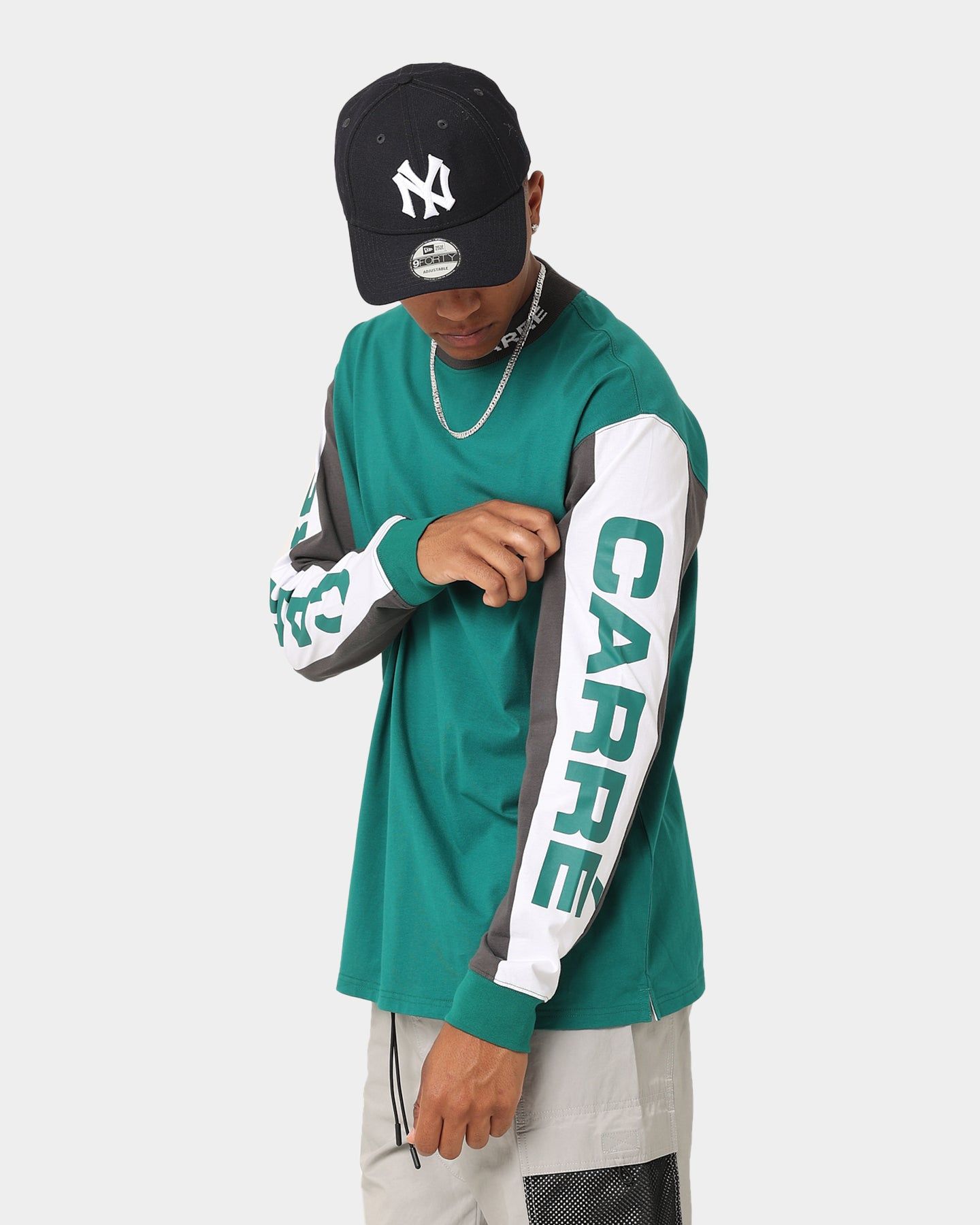 Carre Tournee Long Sleeve Panel T-Shirt Dark Teal sold by Culture Kings product image thumbnail 8