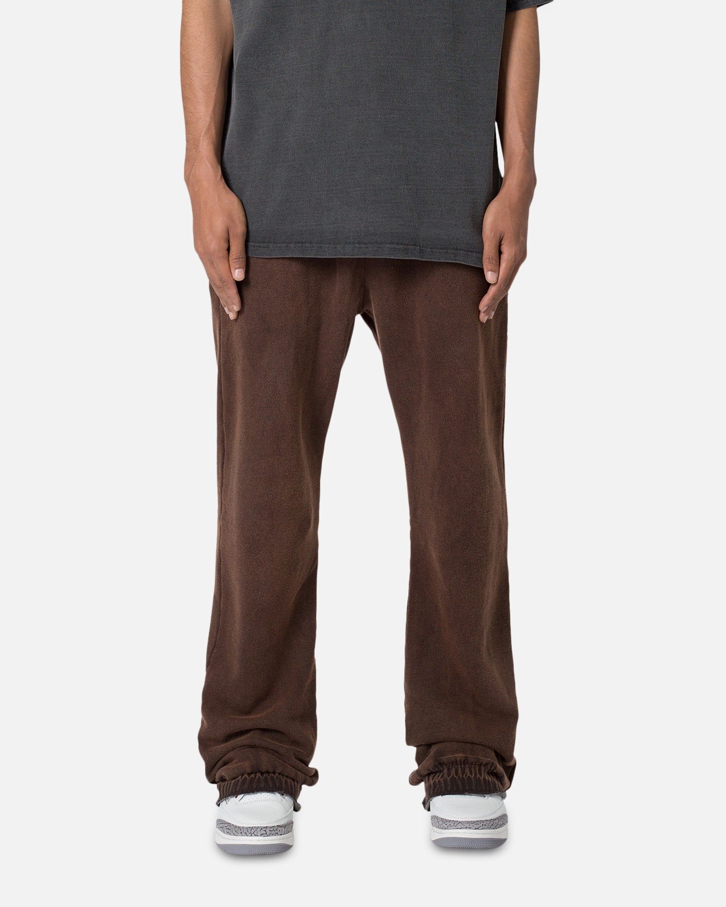 MNML Washed Flare Sweatpants Brown sold by Culture Kings product image thumbnail 3