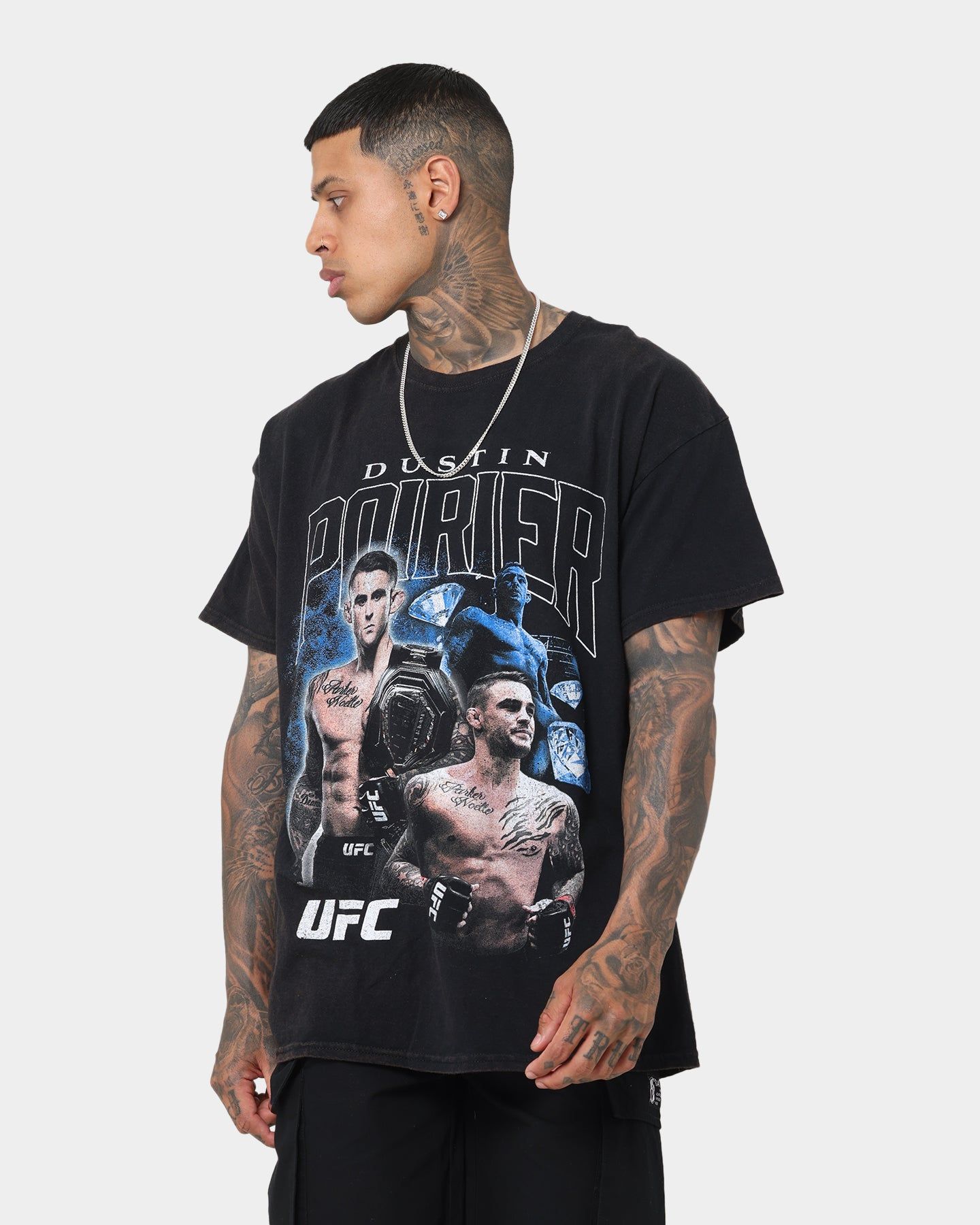 Goat Crew X UFC Dustin Poirier Vintage T-Shirt Black Wash sold by Culture Kings