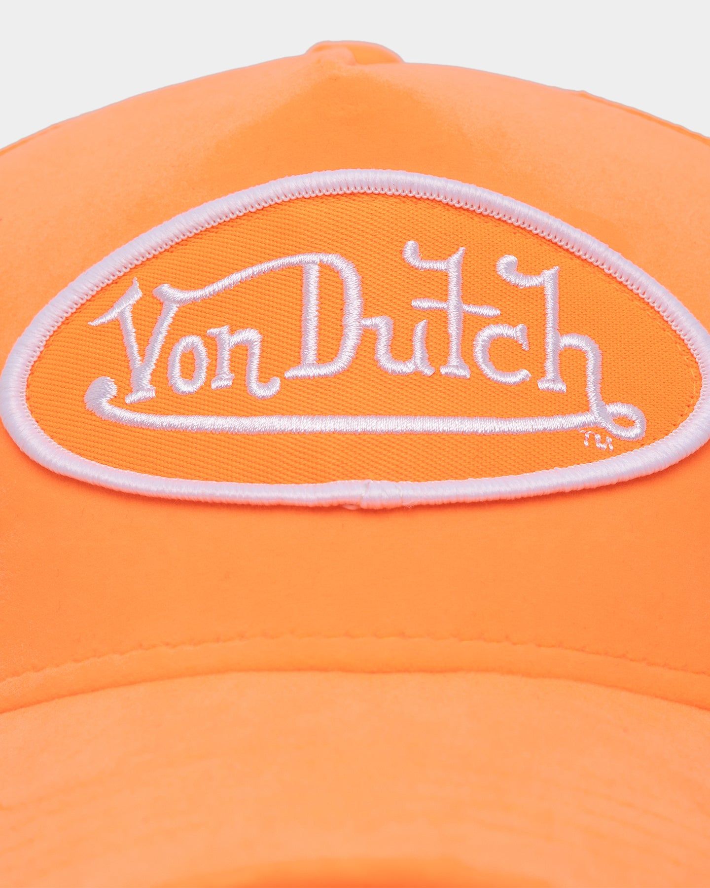 Von Dutch Neon Orange Velvet Trucker Snapback Neon Orange sold by Culture Kings product image thumbnail 5