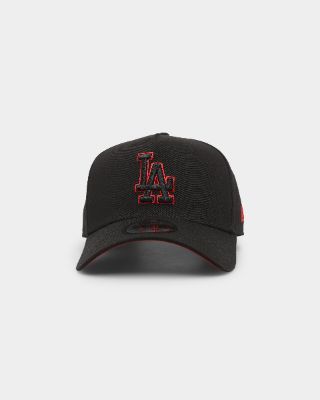 New Era Los Angeles Dodgers 9FORTY A-Frame Snapback Black/Scarlet sold by Culture Kings