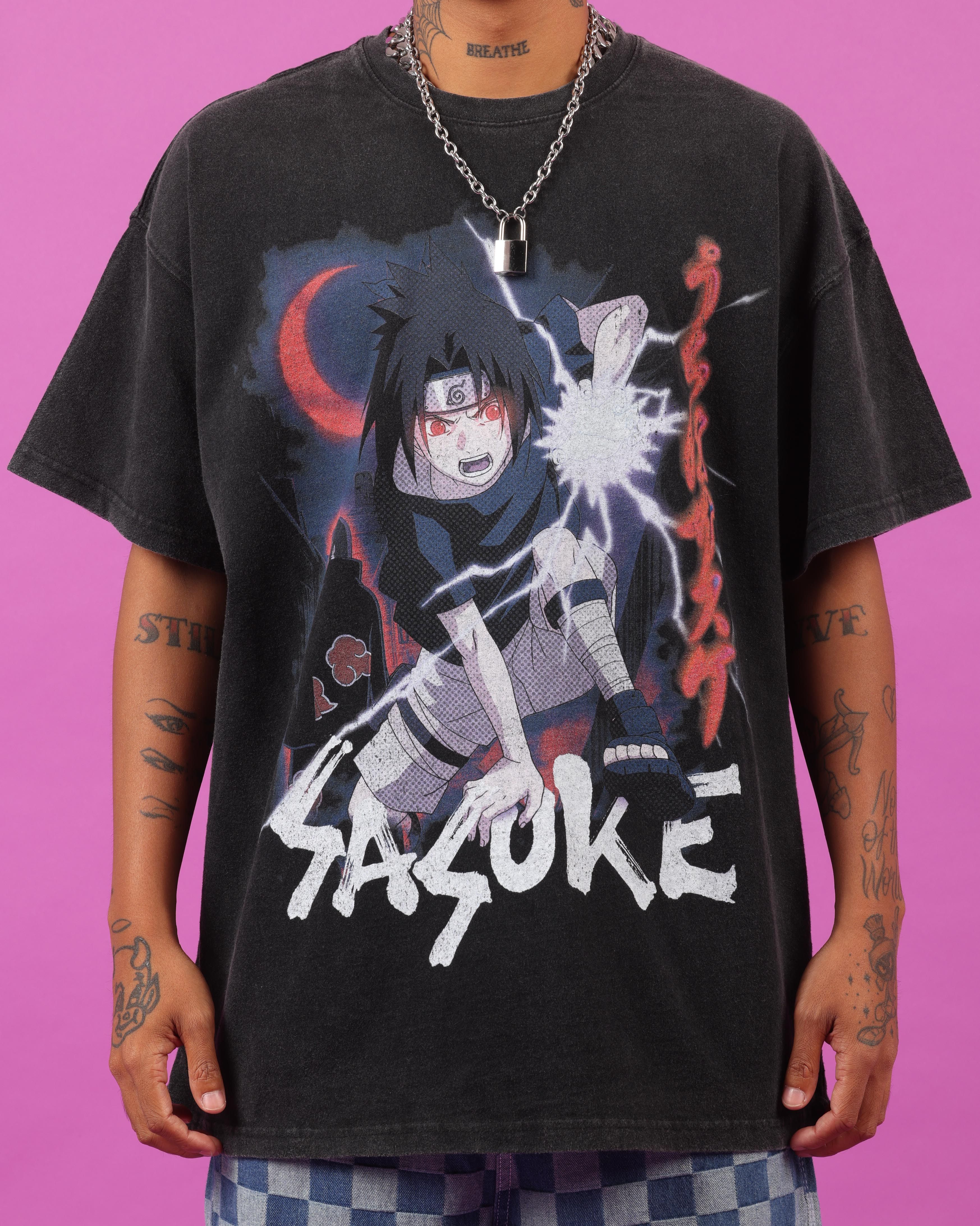 Goat Crew X Naruto Sasuke Premium Vintage T-Shirt Vintage Black sold by Culture Kings product image thumbnail 4