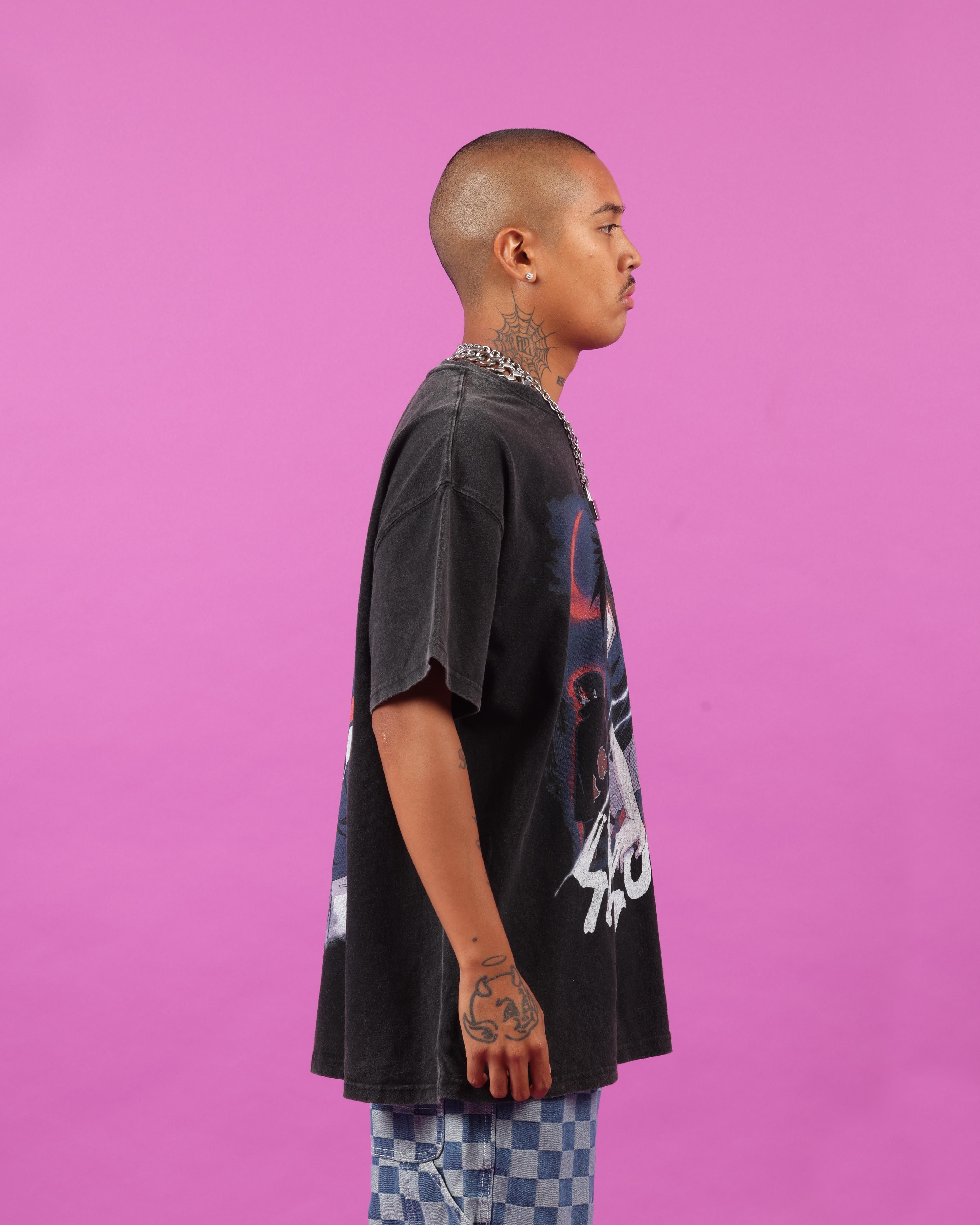 Goat Crew X Naruto Sasuke Premium Vintage T-Shirt Vintage Black sold by Culture Kings product image thumbnail 5