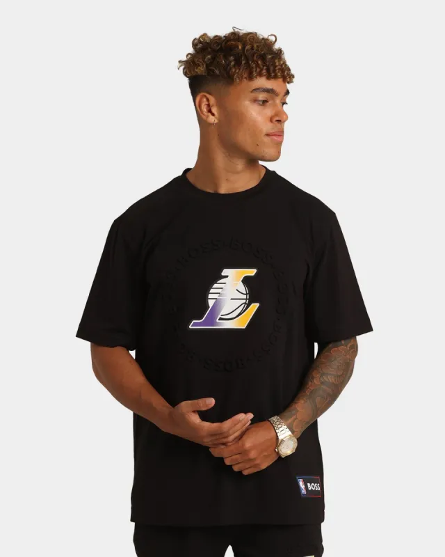 Hugo Boss Hugo Boss X NBA Basic Los Angeles Lakers Short Sleeve T-Shirt Black sold by Culture Kings