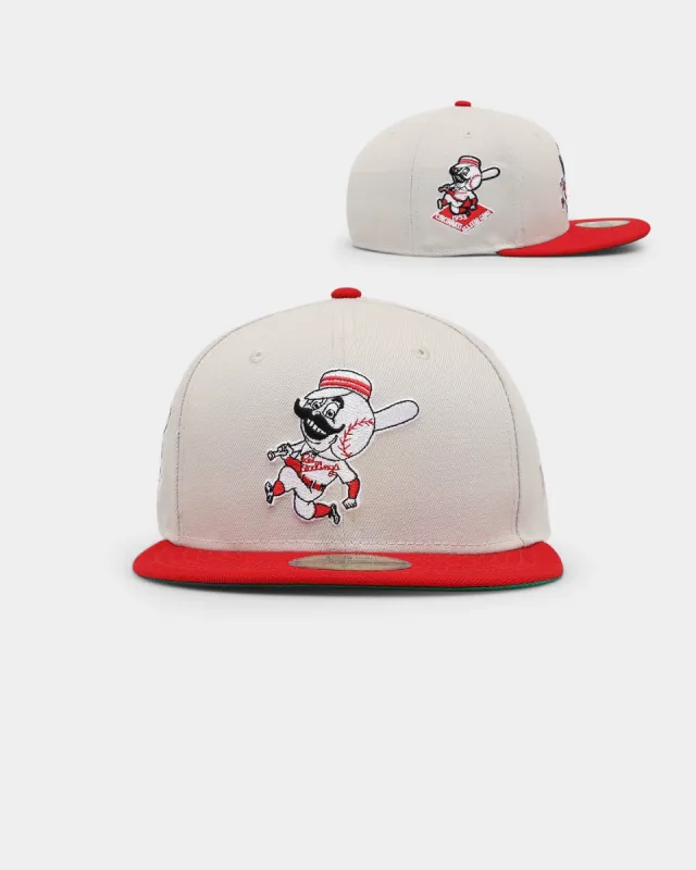 New Era Cincinnati Reds 'Batter Up' 59FIFTY Fitted Stone sold by Culture Kings