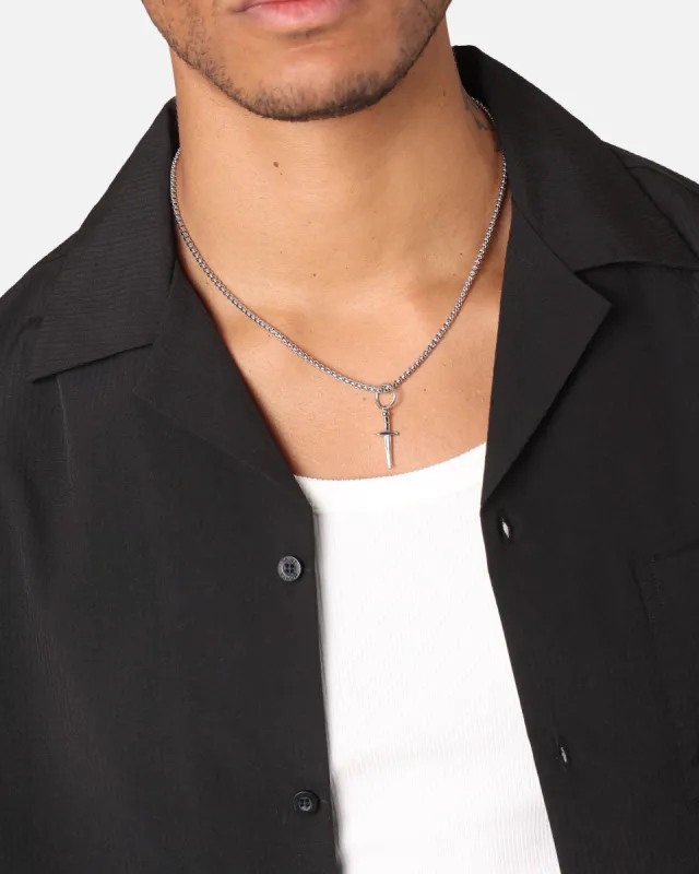 Saint Morta Dagger Pendant White Gold sold by Culture Kings