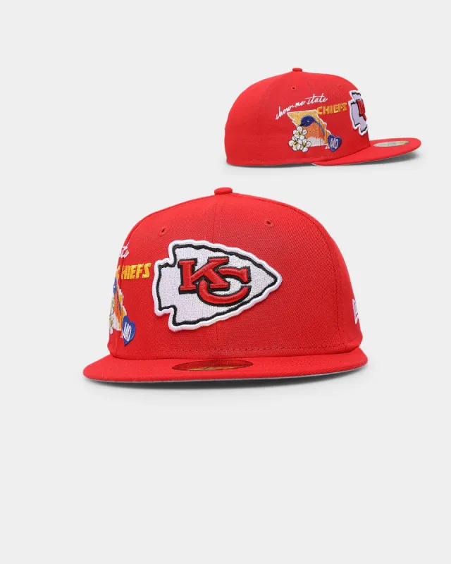 New Era Kansas City Chiefs 'City Cluster' 59FIFTY Fitted Red sold by Culture Kings