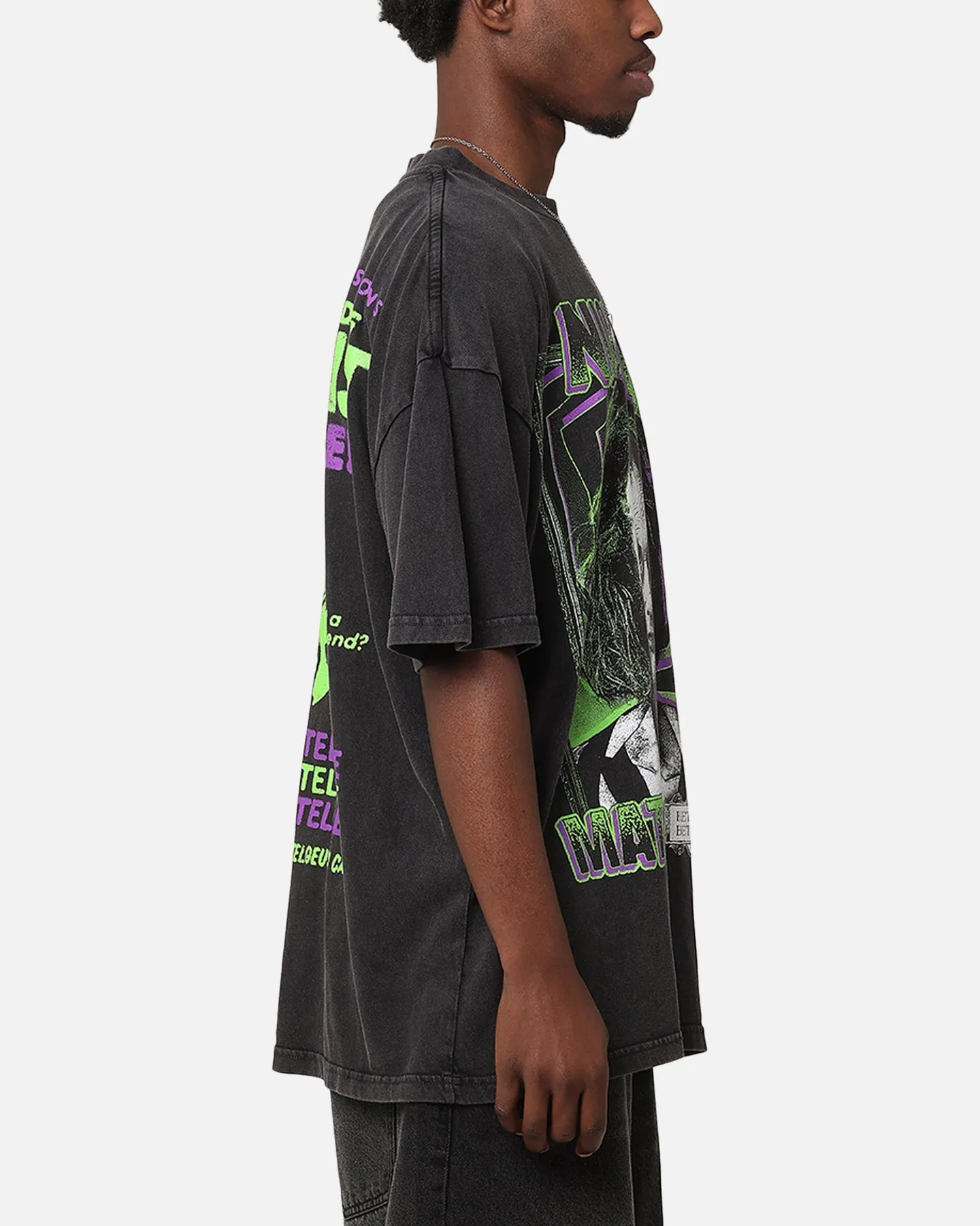 Goat Crew X Beetlejuice Beetlejuice 2 Vintage T-Shirt Black Acidwash sold by Culture Kings product image thumbnail 5
