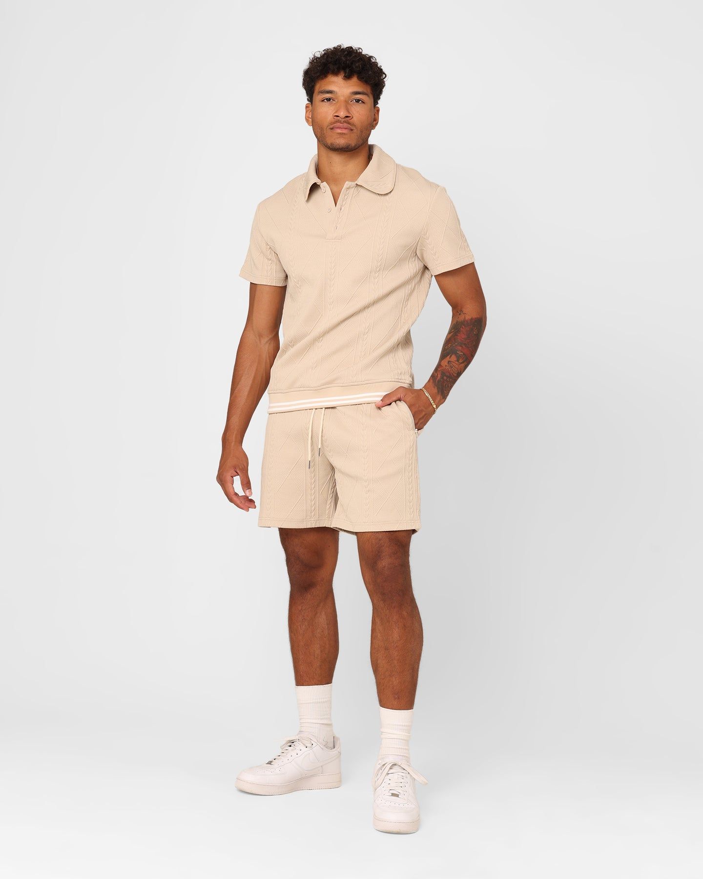 XXIII Danny Knit Shorts Beige sold by Culture Kings product image thumbnail 3