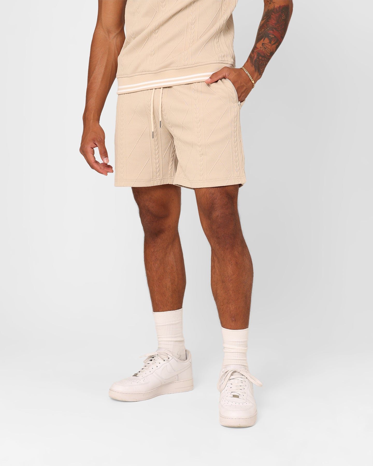 XXIII Danny Knit Shorts Beige sold by Culture Kings