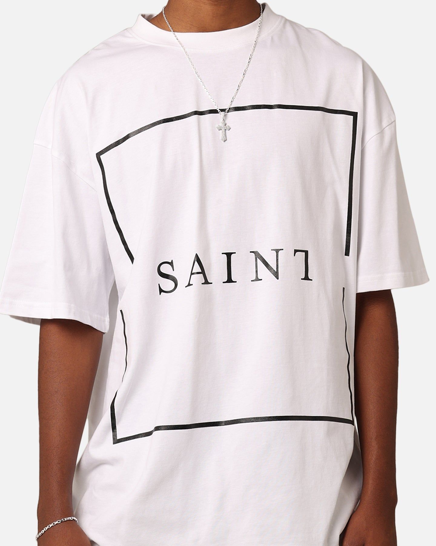 Saint Morta Jaded Box Logo T-Shirt White sold by Culture Kings product image thumbnail 3