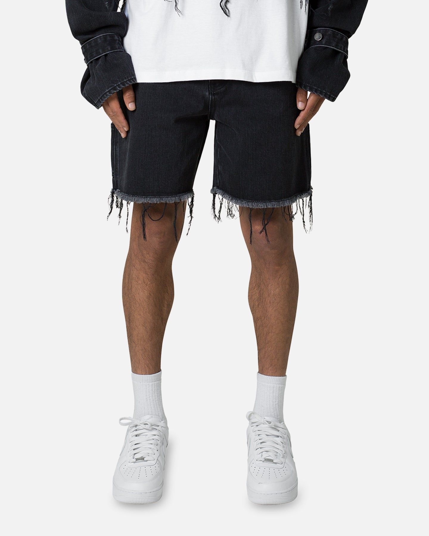 FRAYED DENIM SHORTS sold by Culture Kings