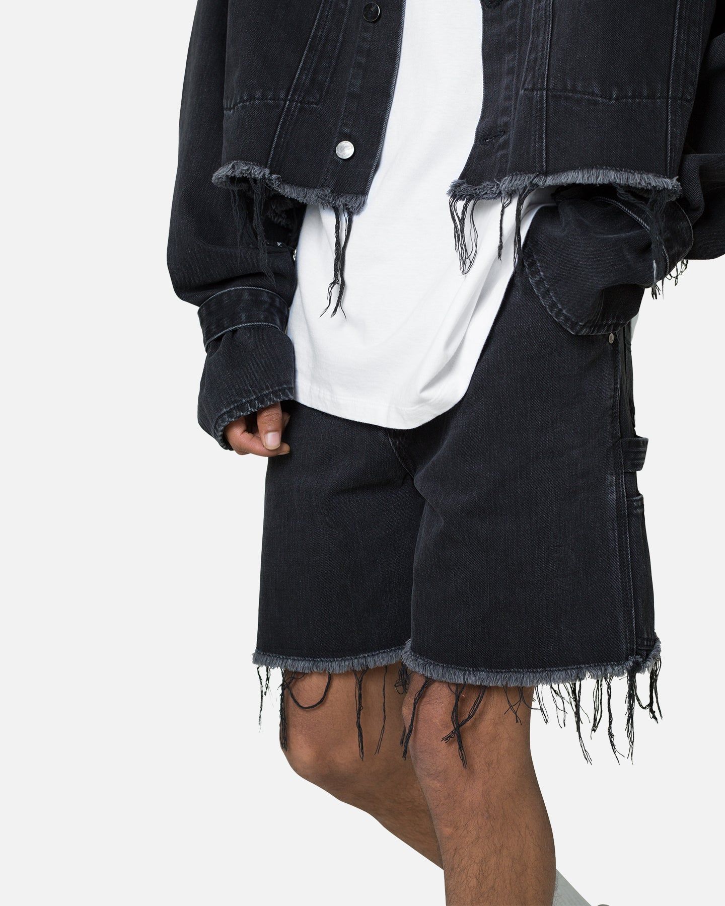 FRAYED DENIM SHORTS sold by Culture Kings product image thumbnail 5