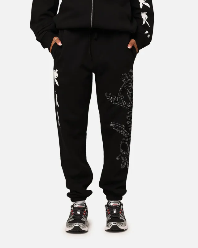 Playboy By Culture Kings Shyne Track Pants Black sold by Culture Kings