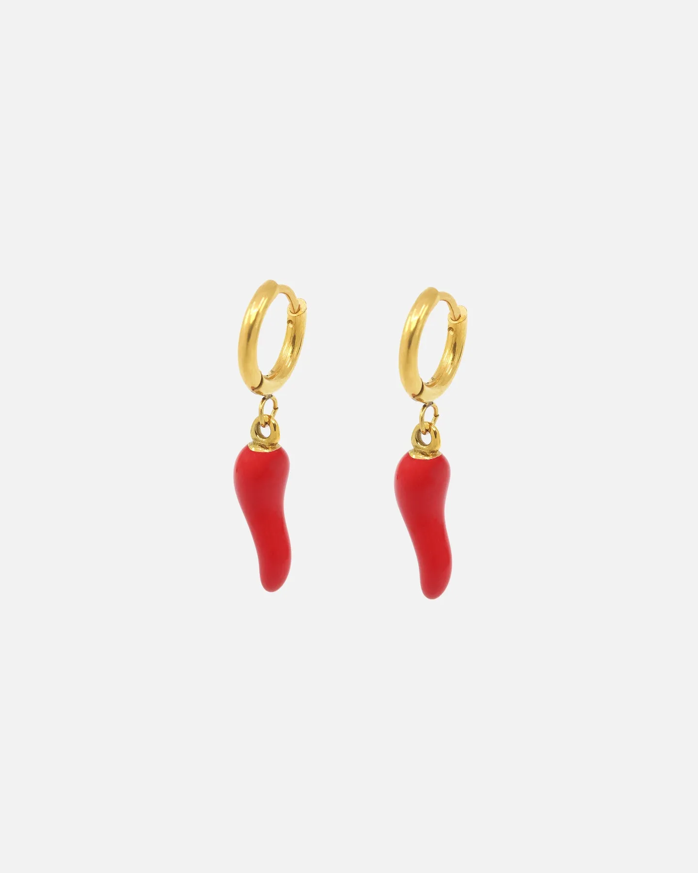 Saint Morta Chilli Hoop Earrings Gold/Red sold by Culture Kings product image thumbnail 2