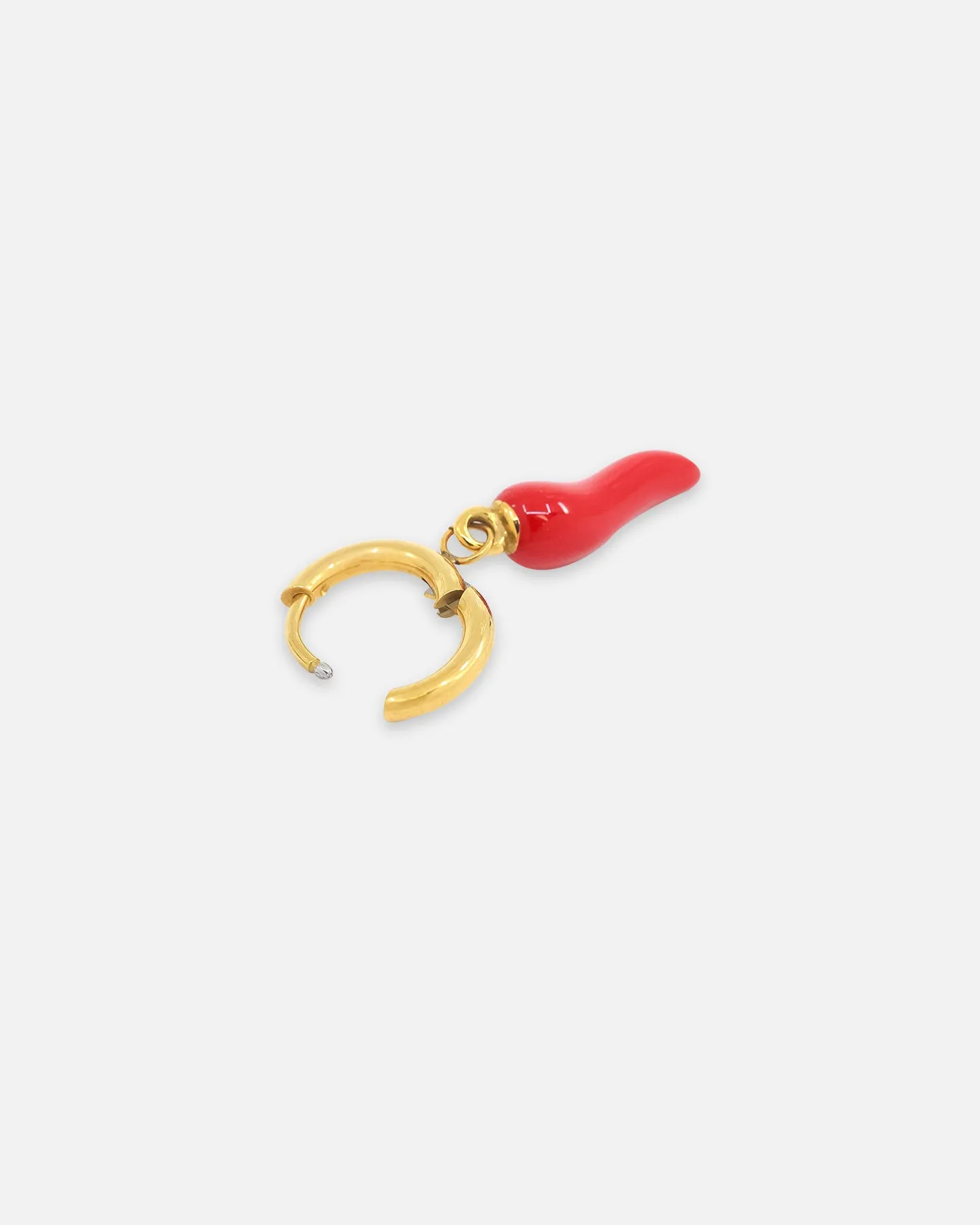 Saint Morta Chilli Hoop Earrings Gold/Red sold by Culture Kings product image thumbnail 3