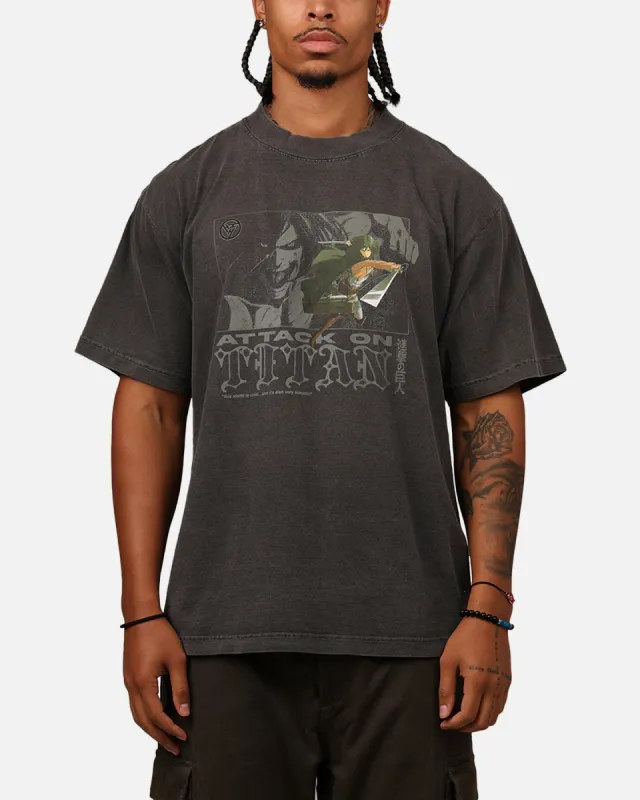 Hypland X Attack On Titan Mikasa Fly T-Shirt Vintage Black sold by Culture Kings