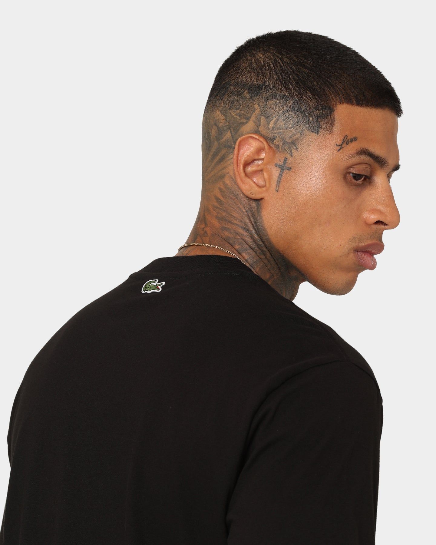 Lacoste Monogram Logo T-Shirt Black sold by Culture Kings product image thumbnail 7