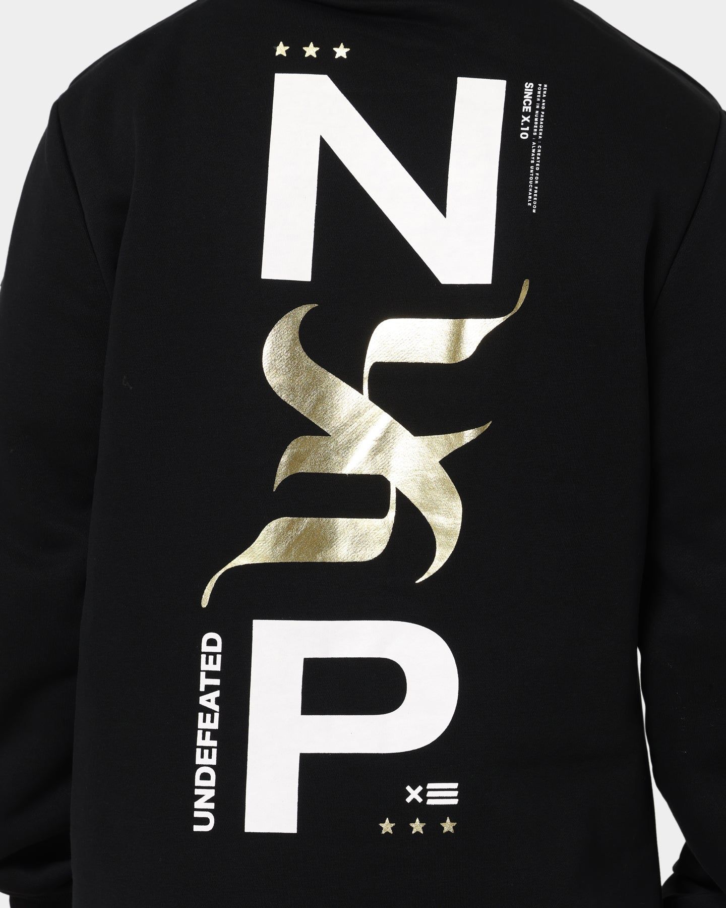 Nena and Pasadena Victims Dual Curved Hoodie Jet Black sold by Culture Kings product image thumbnail 5