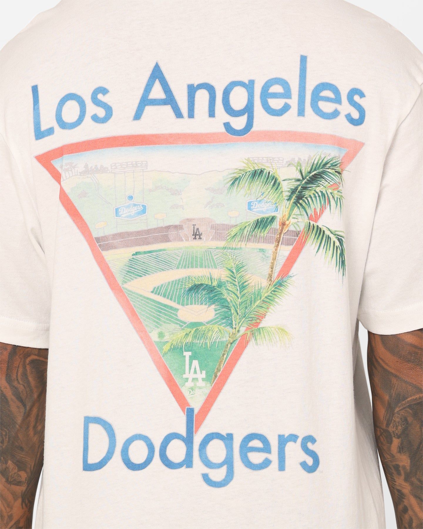 Majestic Athletic Los Angeles Dodgers MLB Resort T-Shirt Vintage White sold by Culture Kings product image thumbnail 5