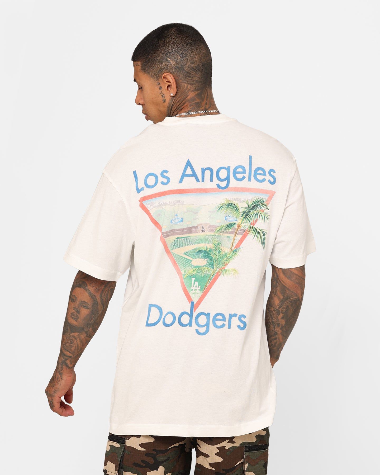 Majestic Athletic Los Angeles Dodgers MLB Resort T-Shirt Vintage White sold by Culture Kings