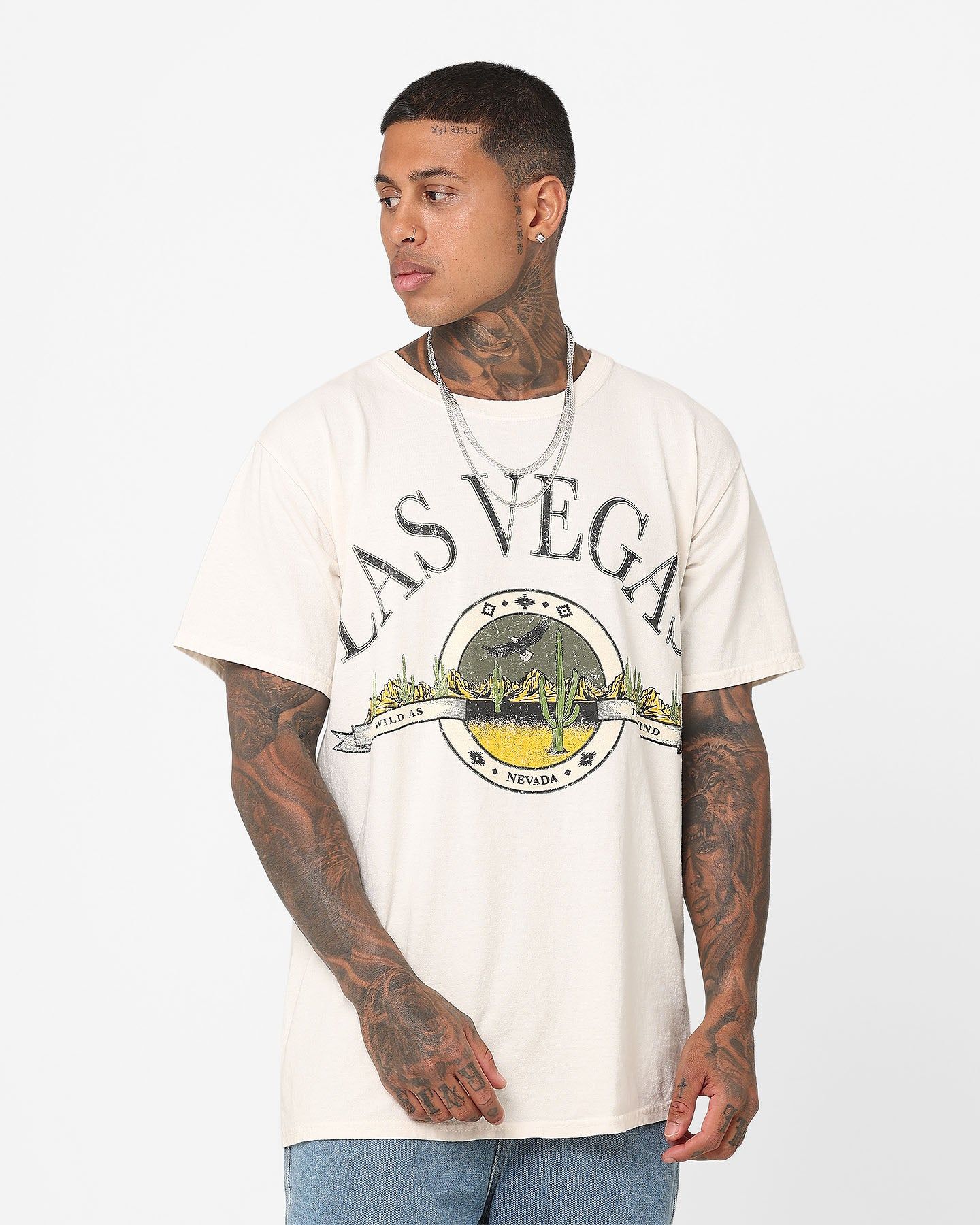 American Thrift Wild As The Wind Vintage T-Shirt Off White sold by Culture Kings