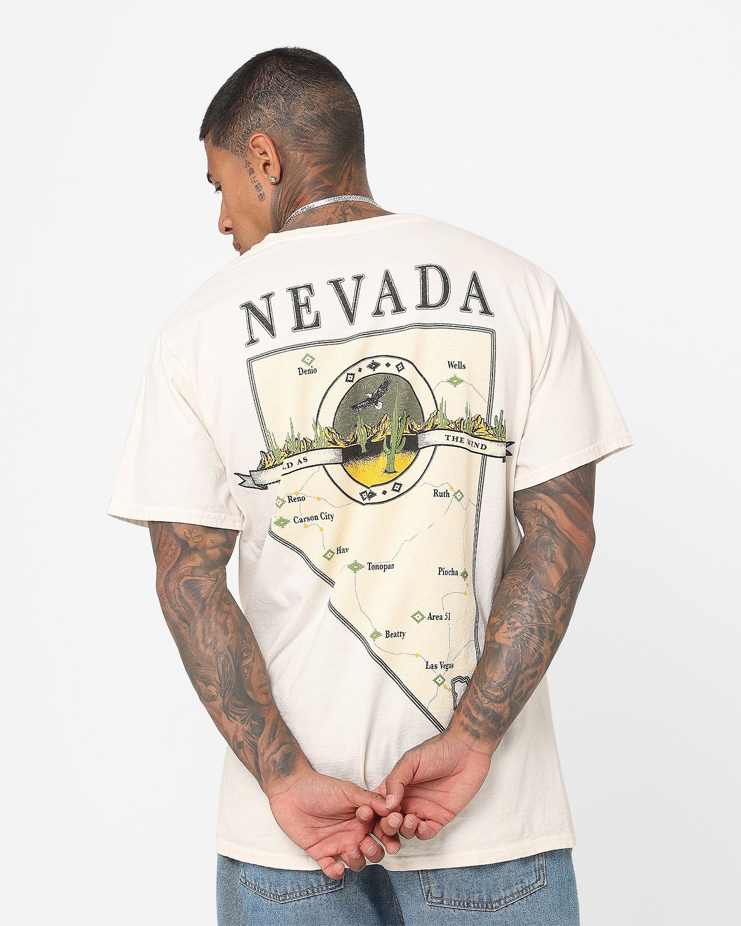 American Thrift Wild As The Wind Vintage T-Shirt Off White sold by Culture Kings product image thumbnail 2