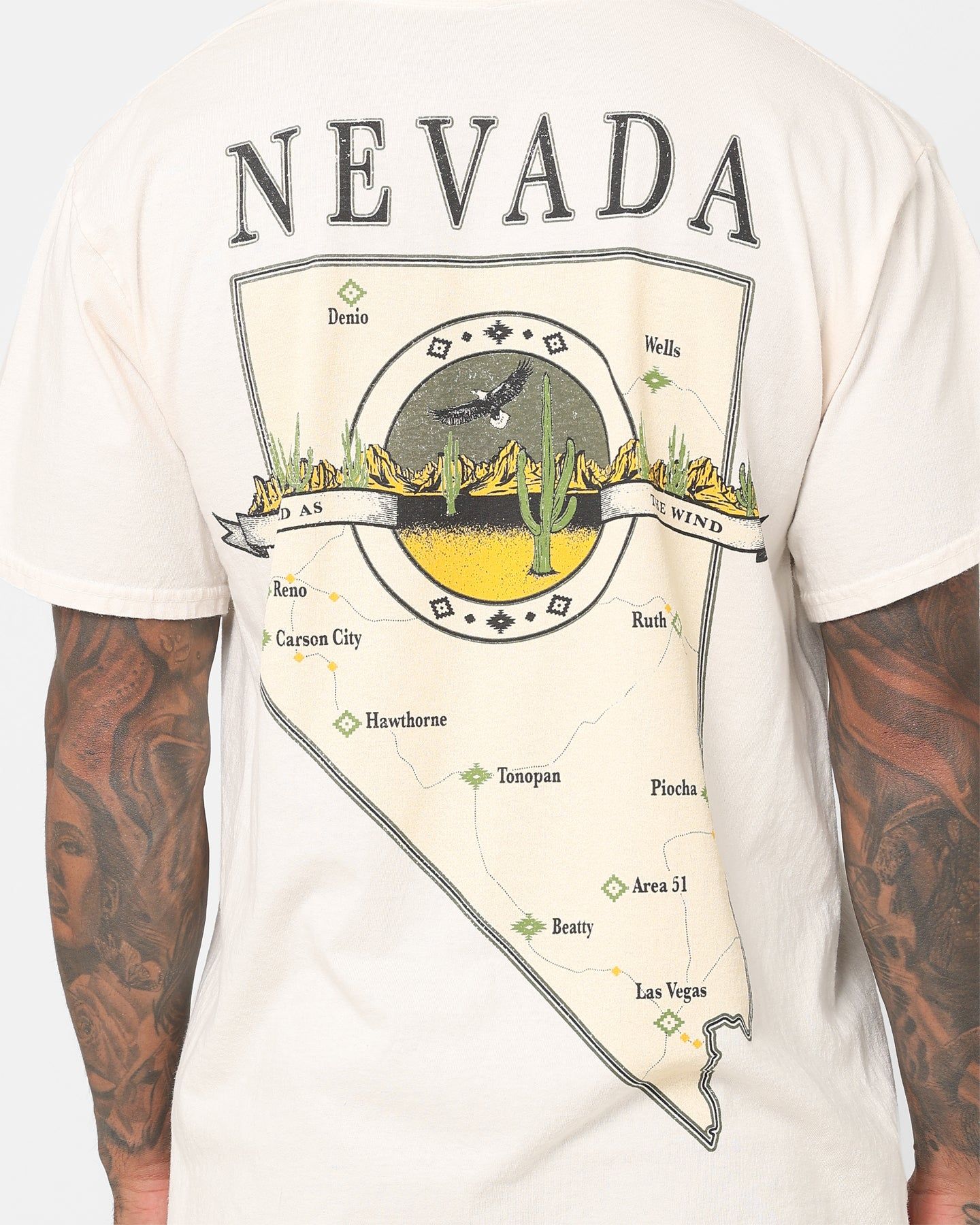 American Thrift Wild As The Wind Vintage T-Shirt Off White sold by Culture Kings product image thumbnail 5