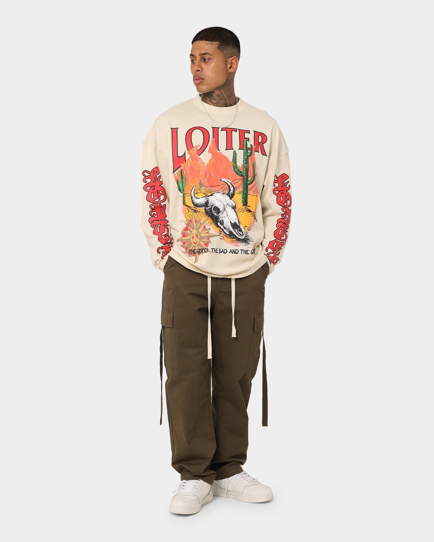 Loiter Rodeo T-Shirt Off White sold by Culture Kings product image thumbnail 2