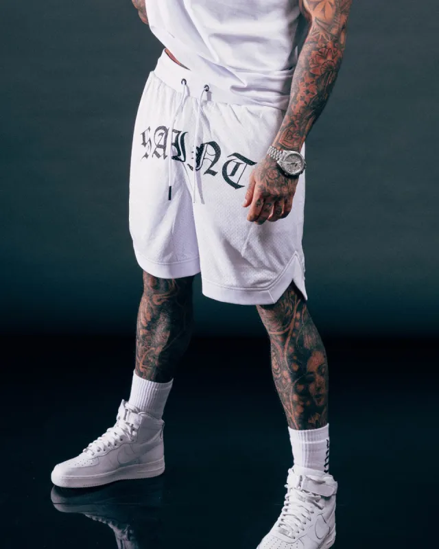Saint Morta Day of the Dead Basketball Shorts White/Black sold by Culture Kings