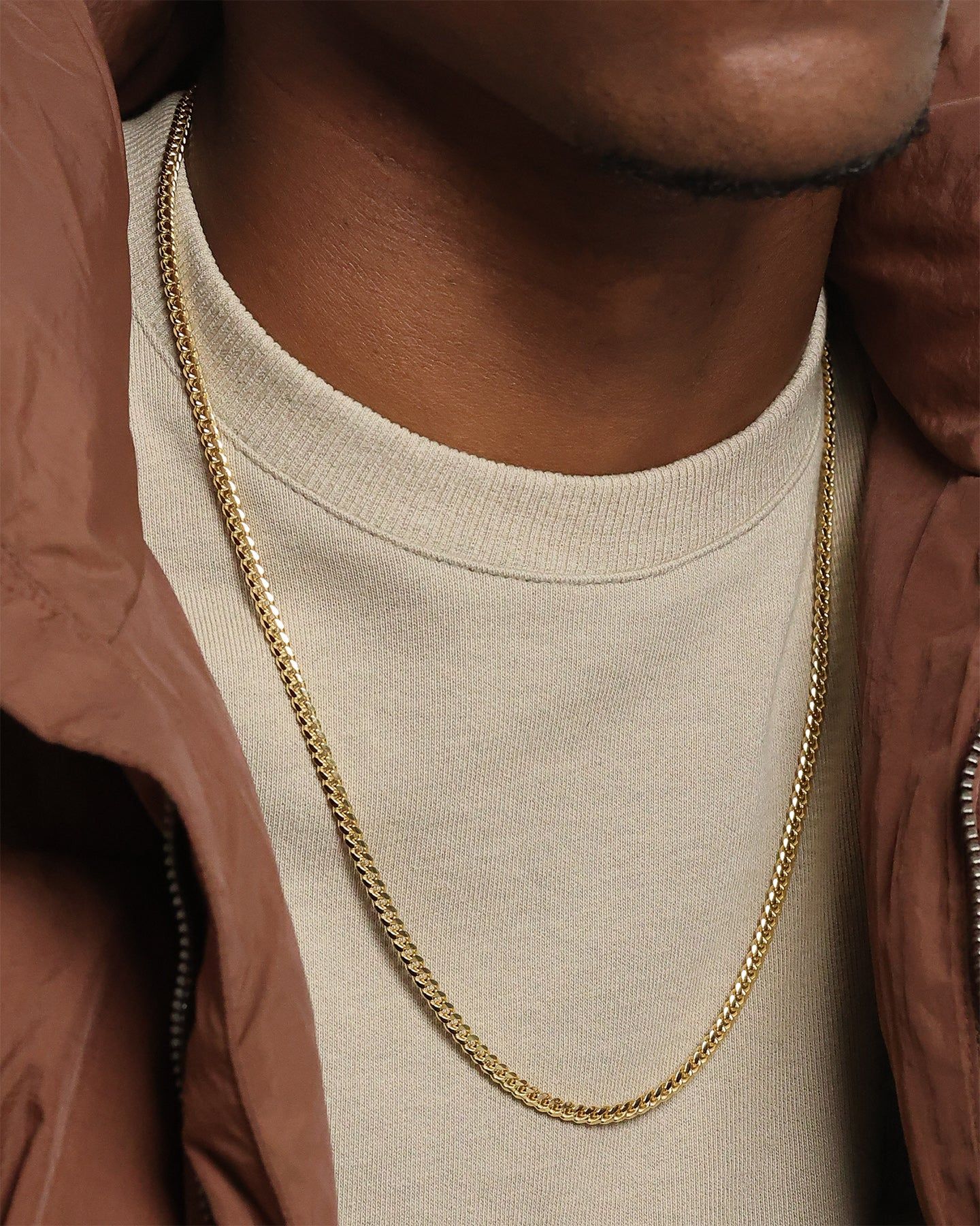 House Of Auric Cuban Link 4mm 24" Chain 18K Gold Vermeil sold by Culture Kings