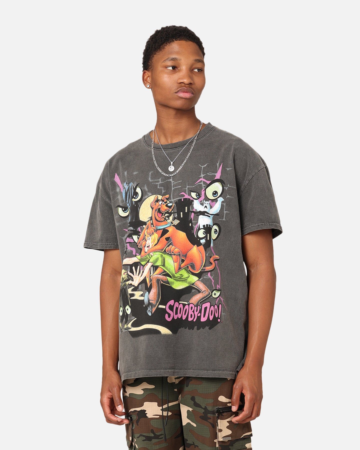 Goat Crew X Scooby-Doo Ruh Roh Heavyweight Vintage T-Shirt Black Wash sold by Culture Kings