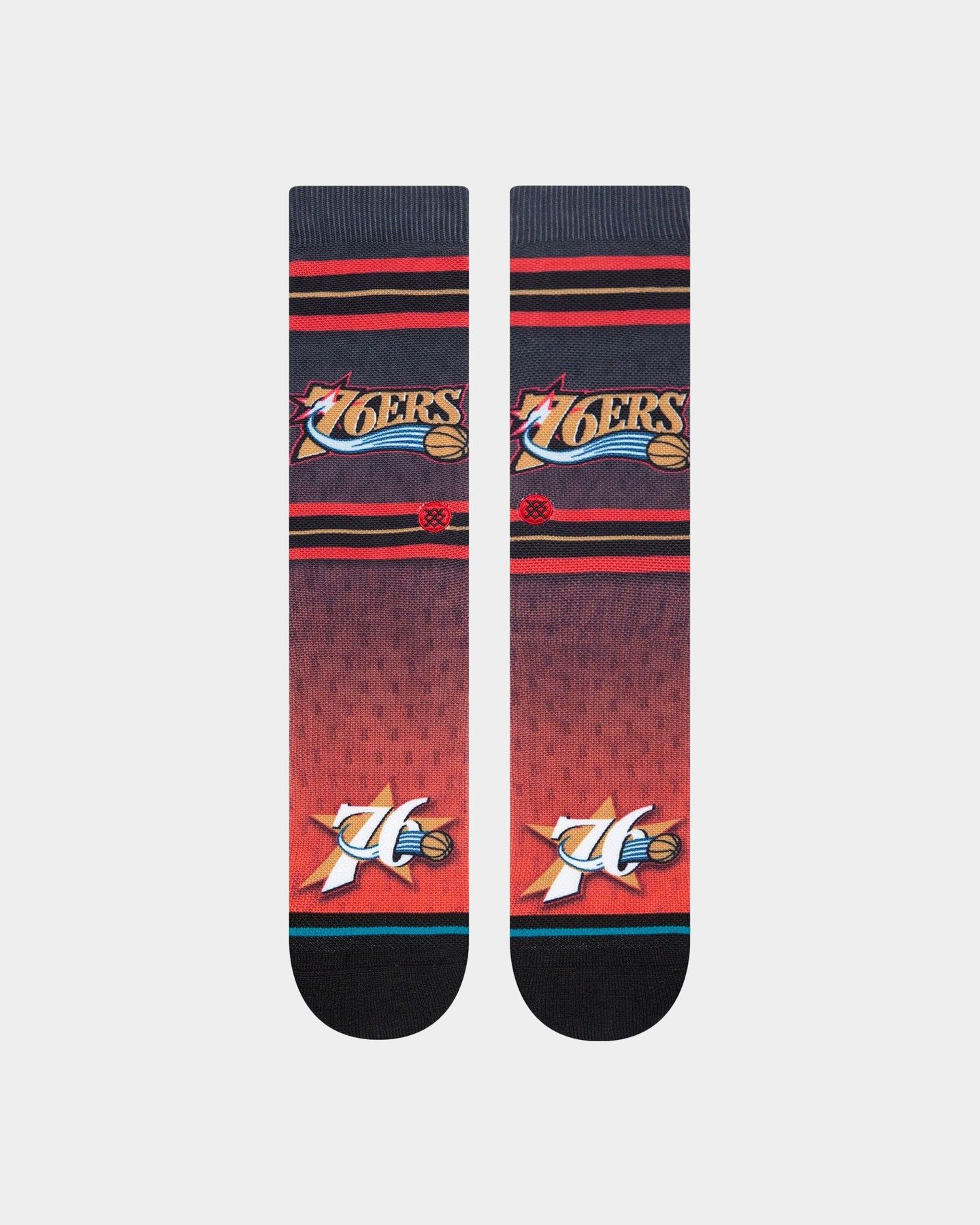 Stance X NBA Philadelphia 76ers HWC Collection Crewcut Socks Black sold by Culture Kings