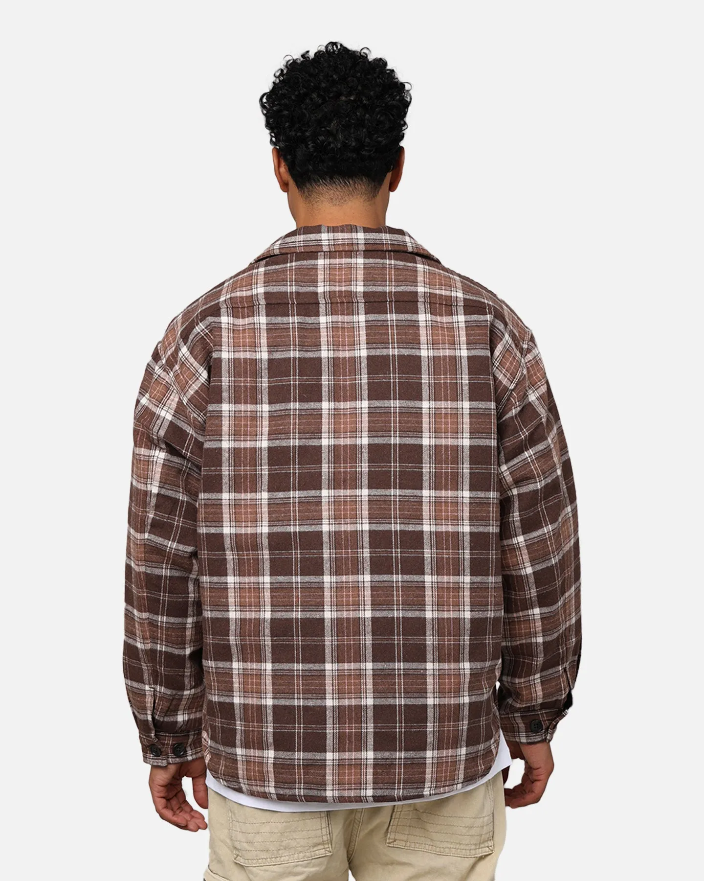 X-Large Quilted Flannel Shirt Brown sold by Culture Kings product image thumbnail 3
