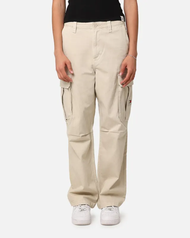 Tommy Jeans TJM Aiden Baggy Cargo Pants Newsprint sold by Culture Kings