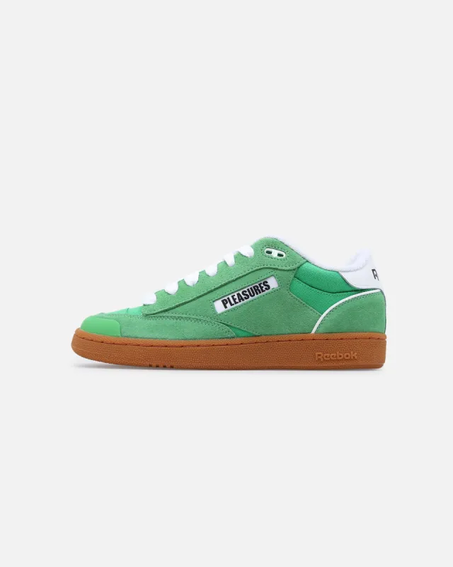 Reebok X Pleasures Club C 85 Green sold by Culture Kings