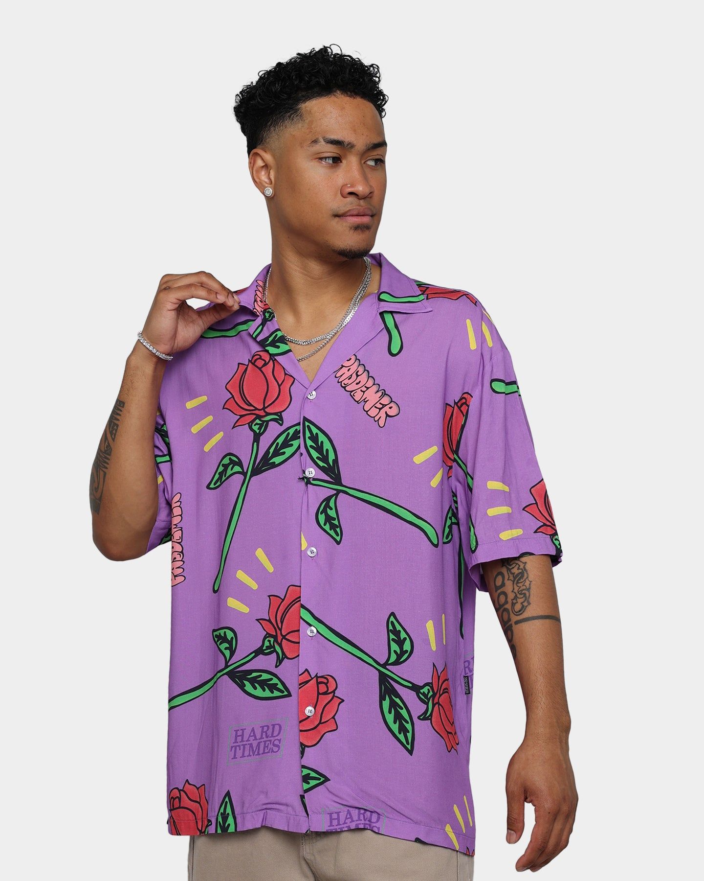 Pas De Mer Hard Times Shirt Purple sold by Culture Kings