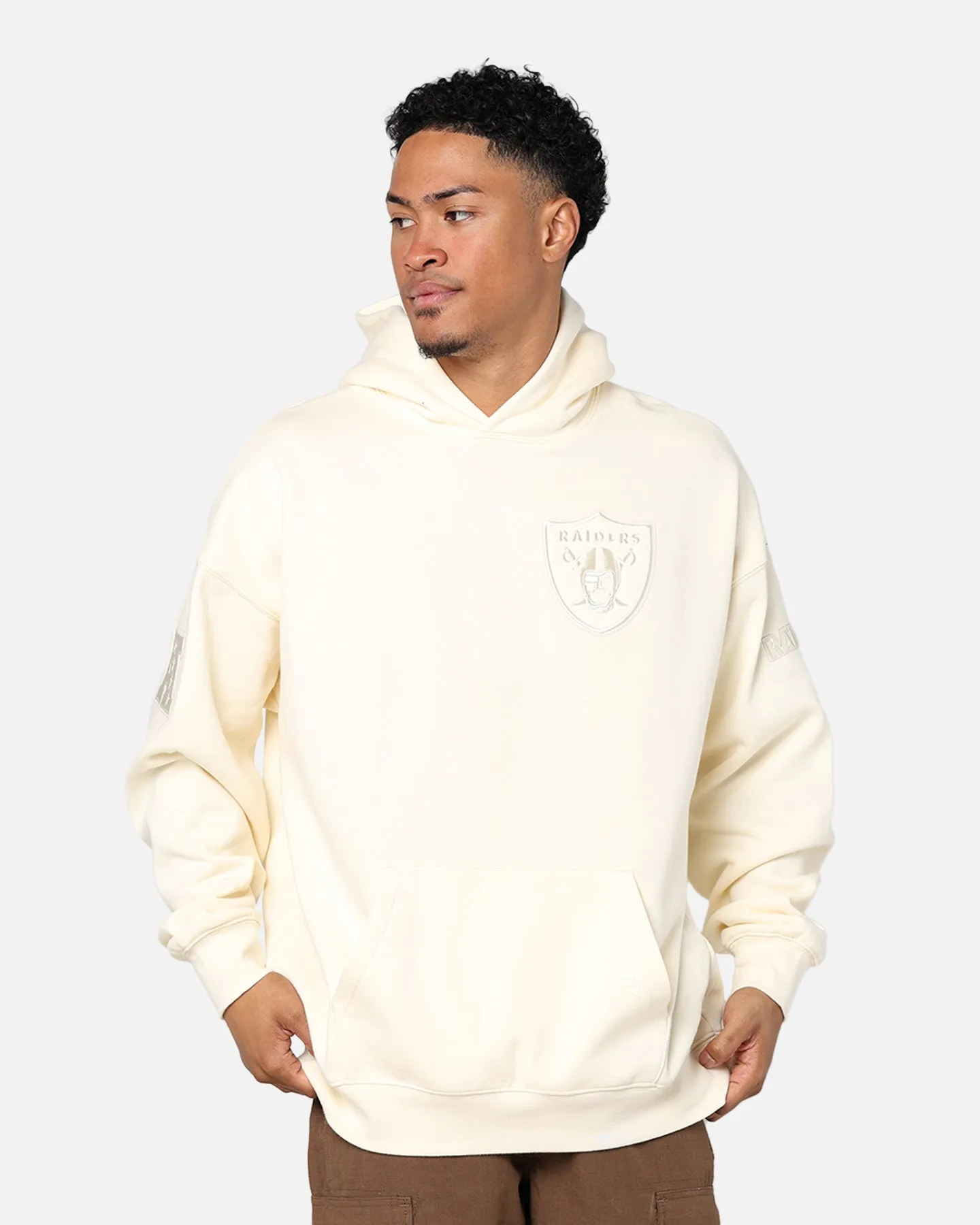 Pro Standard Las Vegas Raiders Drop Shoulder Hoodie Eggshell sold by Culture Kings