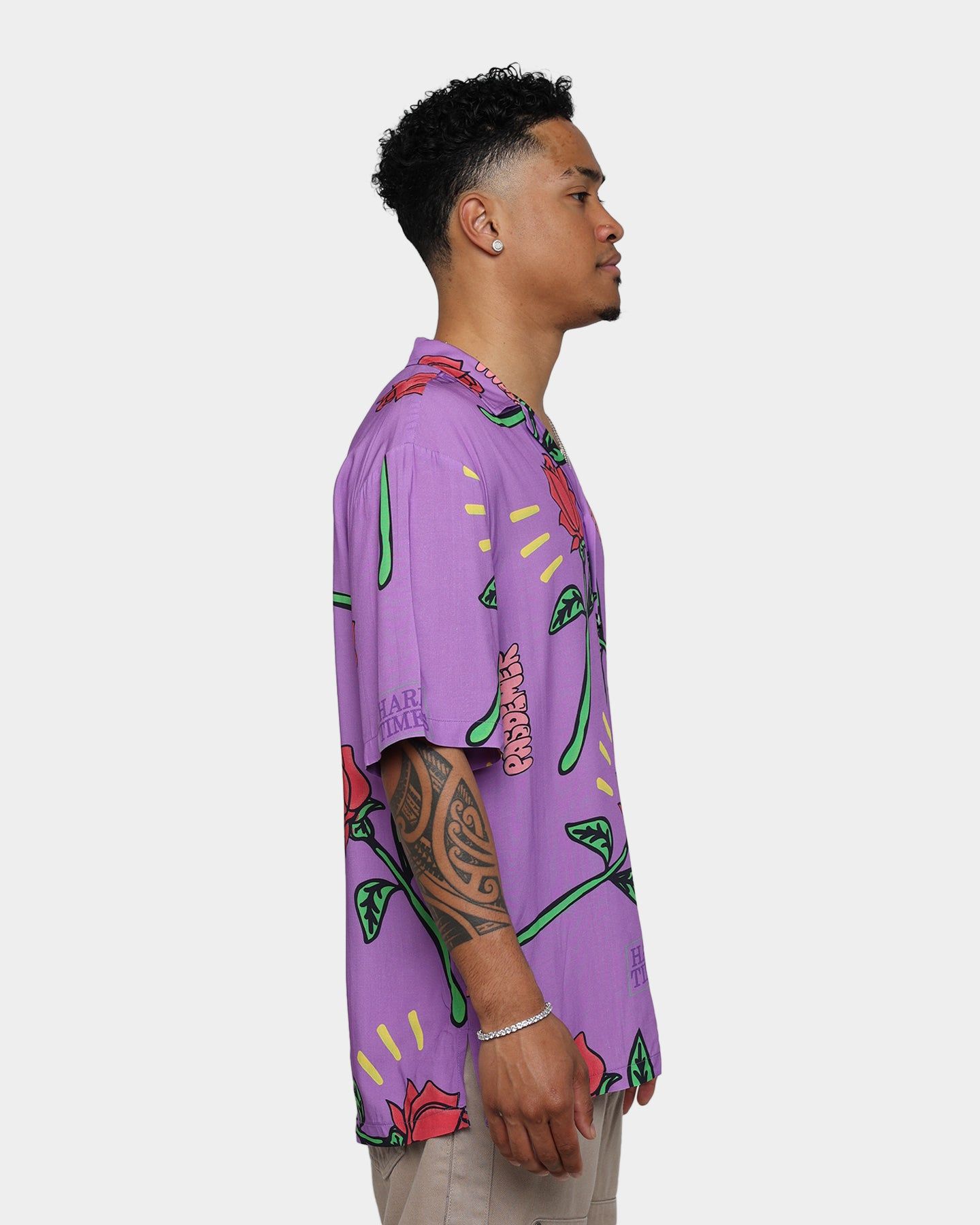 Pas De Mer Hard Times Shirt Purple sold by Culture Kings product image thumbnail 5