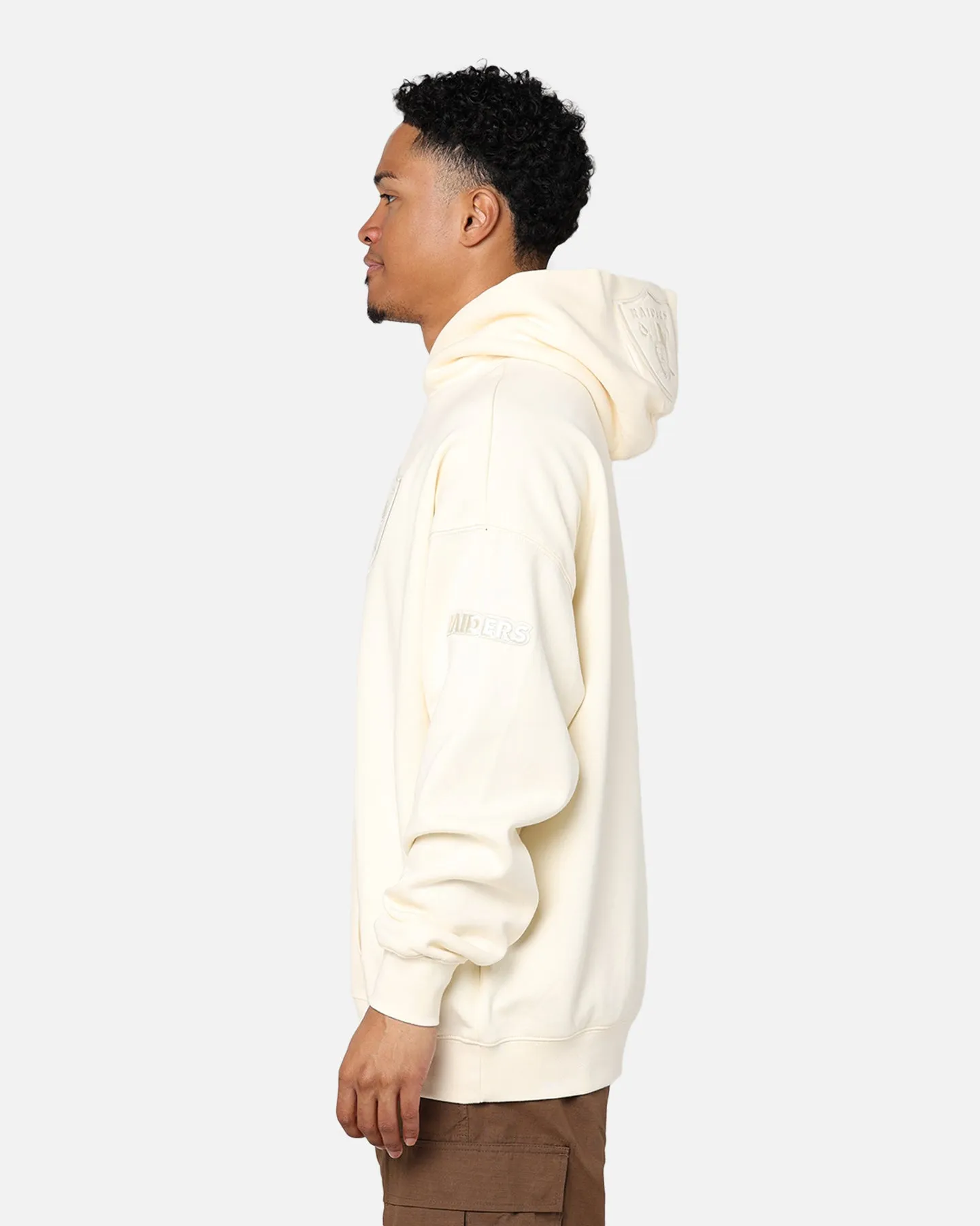 Pro Standard Las Vegas Raiders Drop Shoulder Hoodie Eggshell sold by Culture Kings product image thumbnail 5