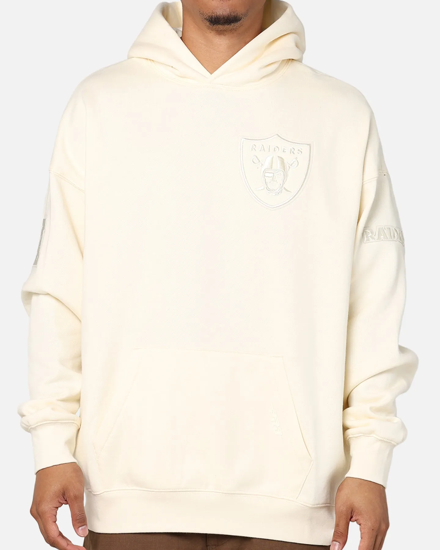 Pro Standard Las Vegas Raiders Drop Shoulder Hoodie Eggshell sold by Culture Kings product image thumbnail 2