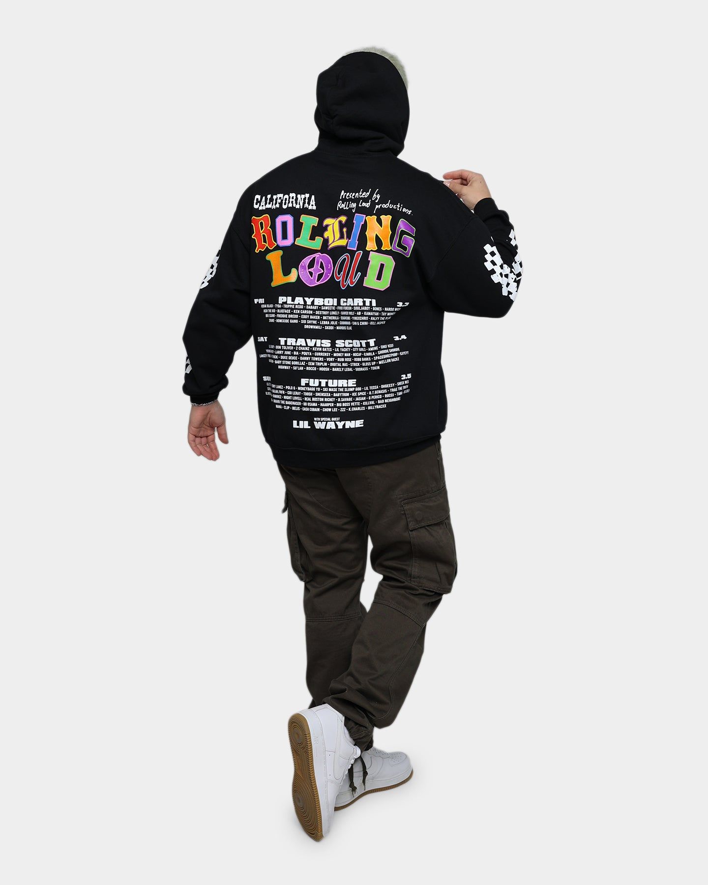 Rolling Loud Rolling Loud Line Up Hoodie Black sold by Culture Kings product image thumbnail 3