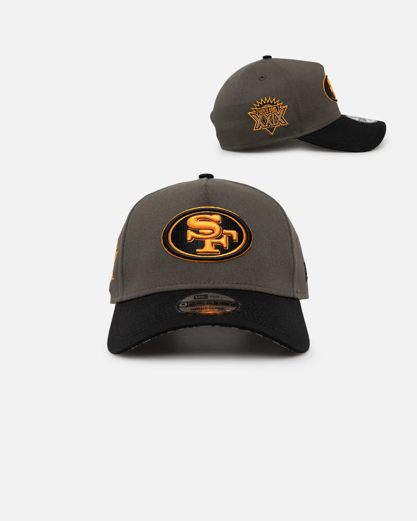 New Era San Francisco 49ers 'Legendary Charcoal' 9FORTY A-Frame Snapback Charcoal/Black sold by Culture Kings