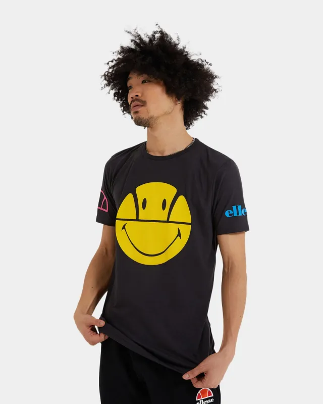 Ellesse Ellesse X Smiley Pleasuro T-Shirt Dark Grey sold by Culture Kings