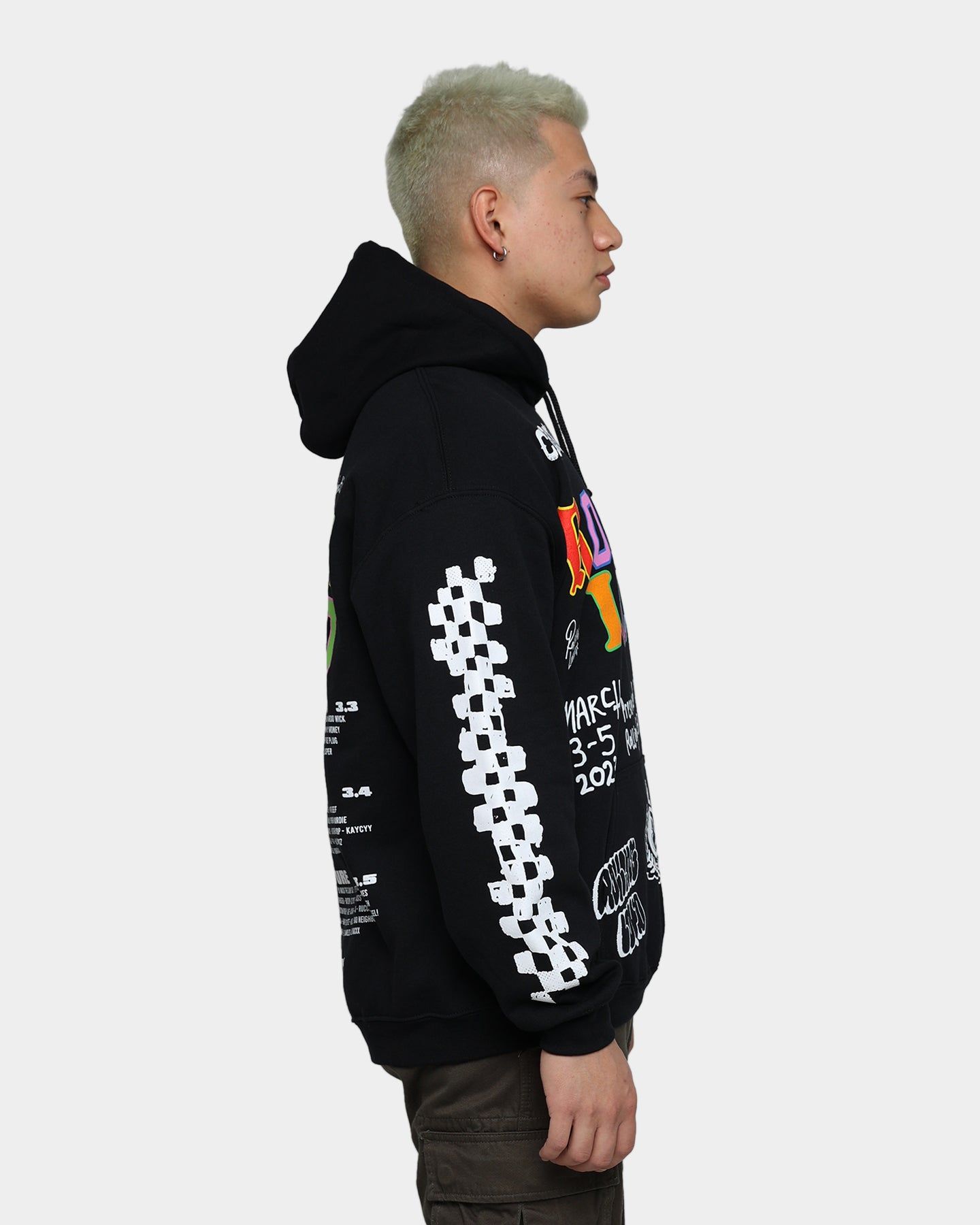 Rolling Loud Rolling Loud Line Up Hoodie Black sold by Culture Kings product image thumbnail 6