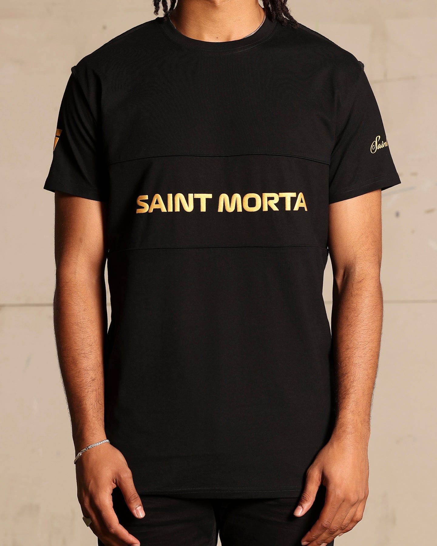 Saint Morta Moto Lafayette T-Shirt Black/Gold sold by Culture Kings product image thumbnail 4