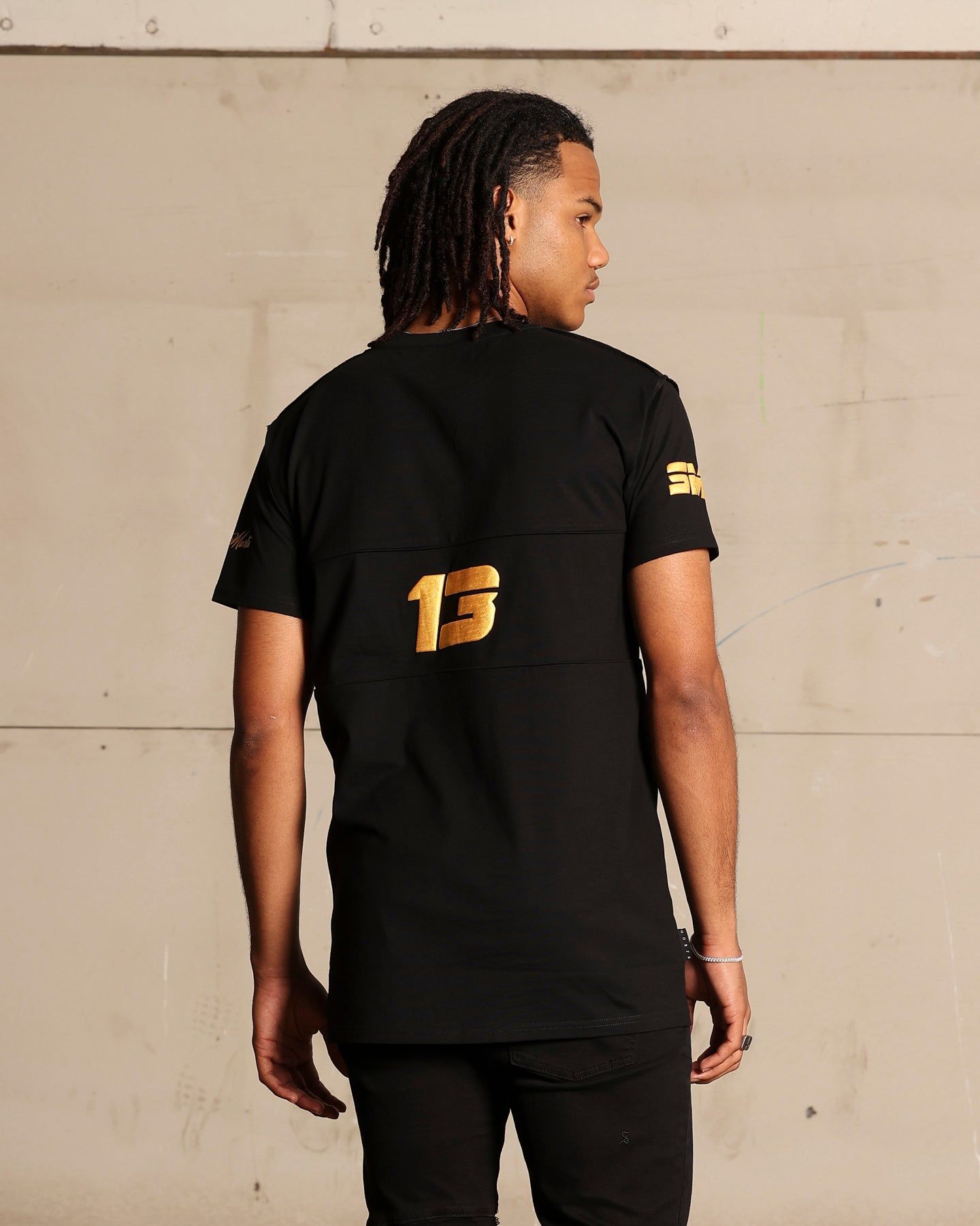 Saint Morta Moto Lafayette T-Shirt Black/Gold sold by Culture Kings product image thumbnail 2