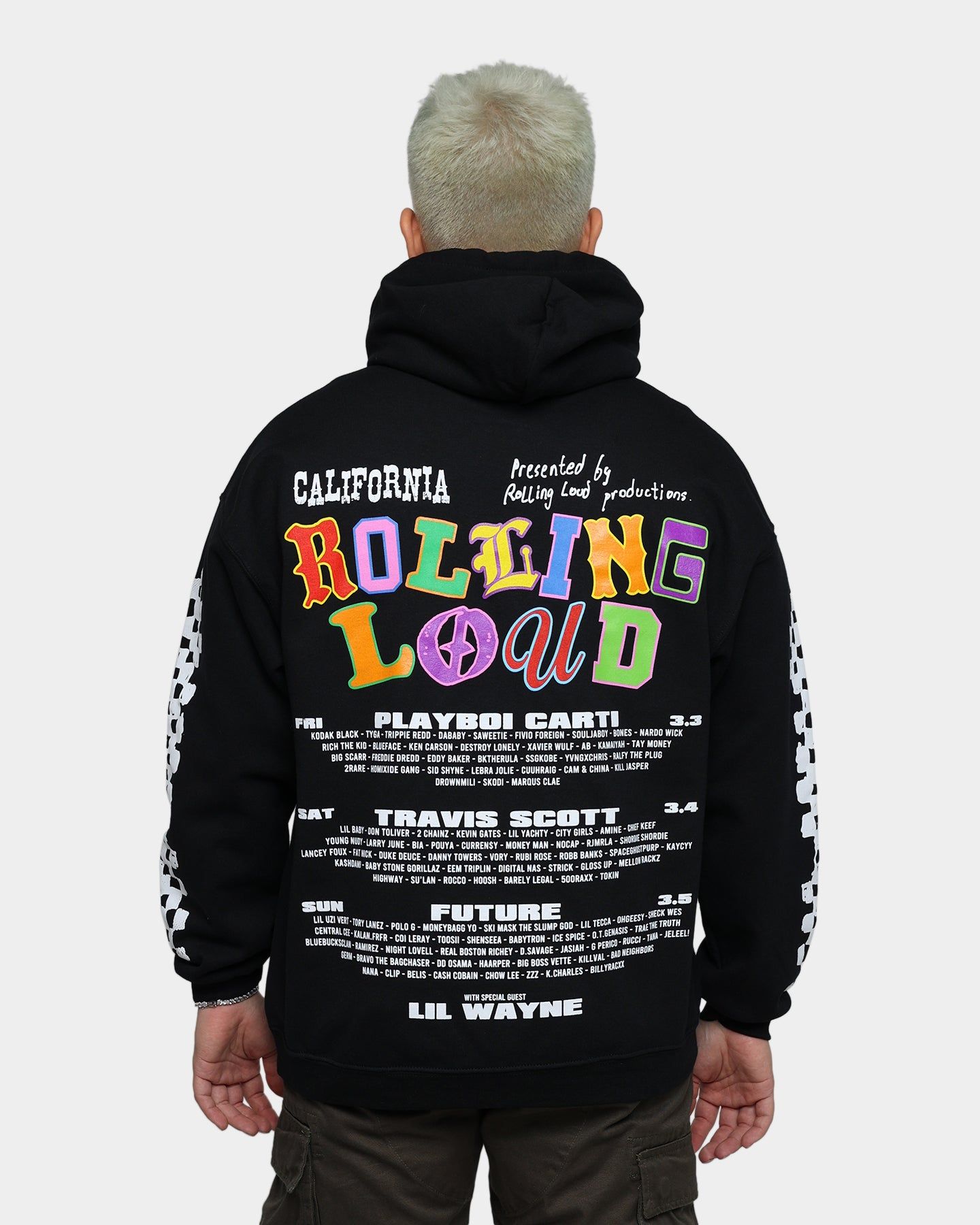 Rolling Loud Rolling Loud Line Up Hoodie Black sold by Culture Kings product image thumbnail 5