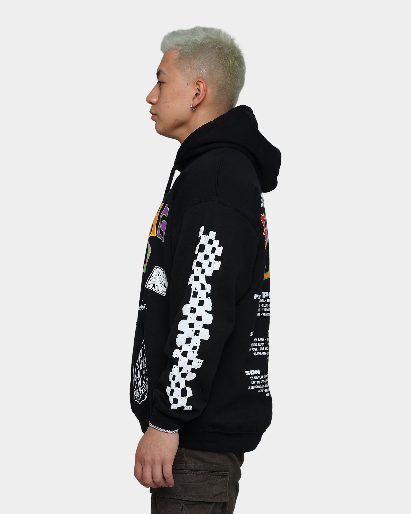 Rolling Loud Rolling Loud Line Up Hoodie Black sold by Culture Kings product image thumbnail 7