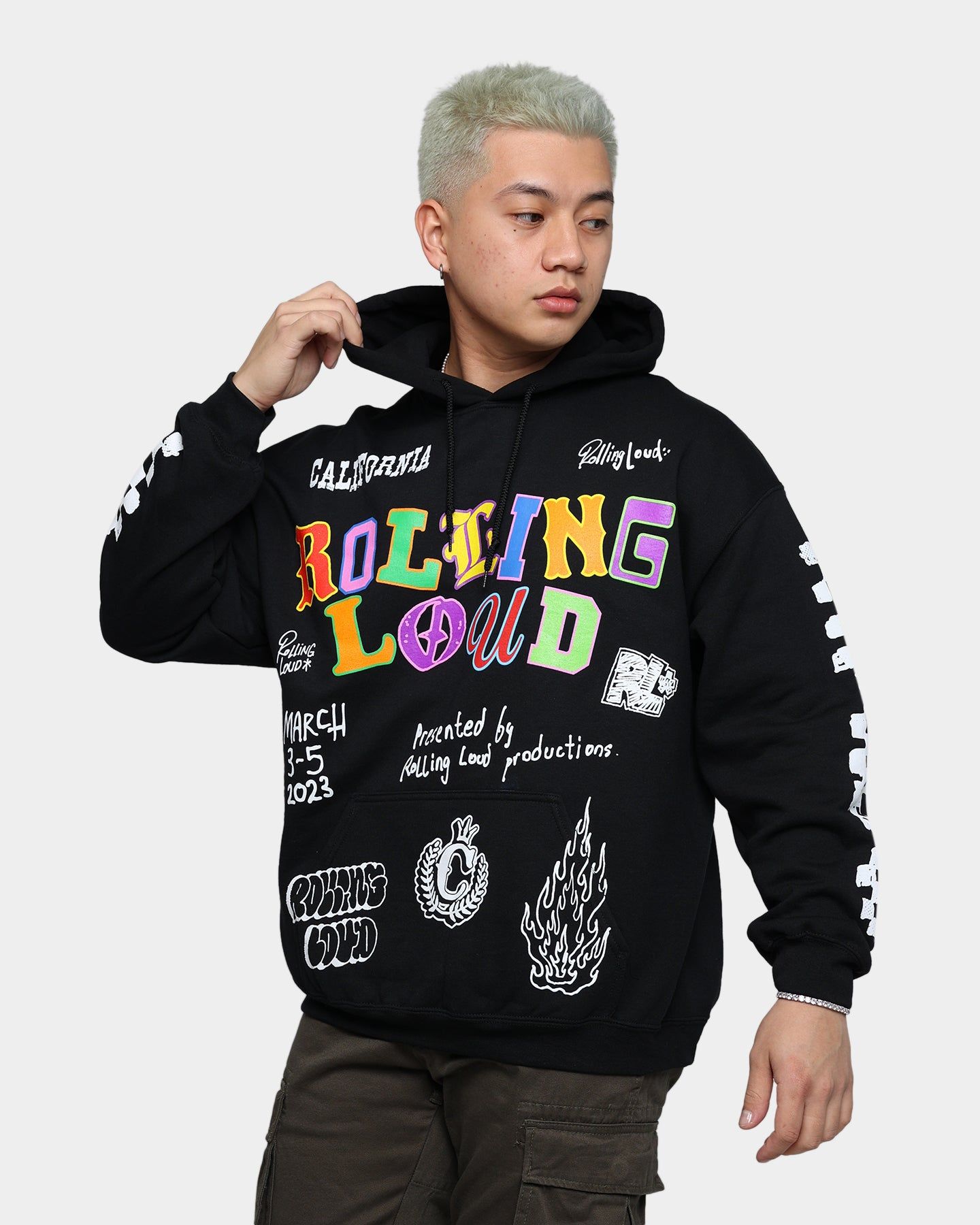 Rolling Loud Rolling Loud Line Up Hoodie Black sold by Culture Kings product image thumbnail 2